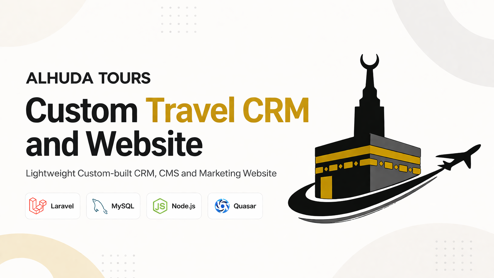 Alhuda Tours Custom Travel CRM and Website